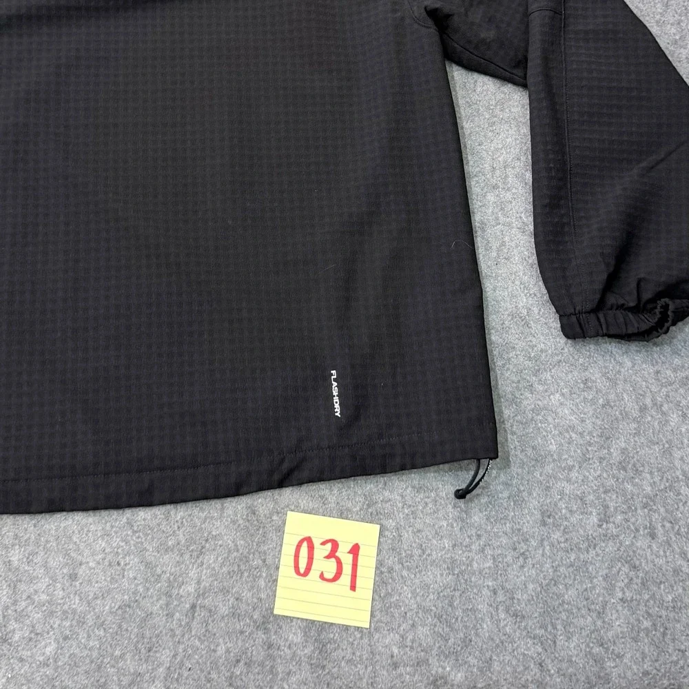 The North Face Black 1/4 Zip Tekware Grid Fleece Sweatshirt Men's Size Large